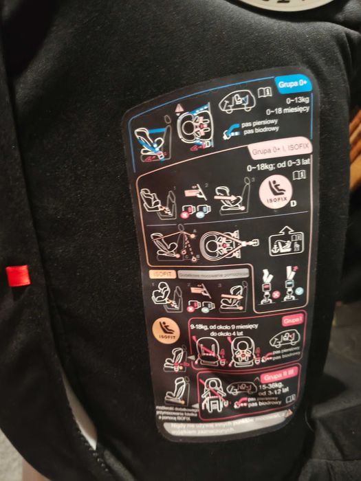 Fotelik samochodowy massiv 0-36 kg z ISOFIX