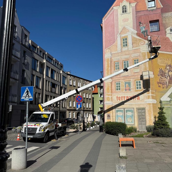 Podnośnik Koszowy do 26 Metrów wynajem z operatorem + usługi