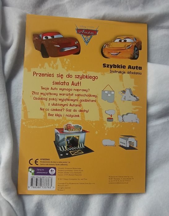 Zabawka, Modele 3D do złożenia, Disney, Auta 3