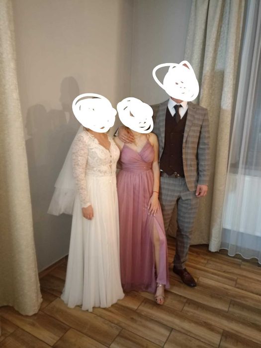 Suknia ślubna z długim rękawem