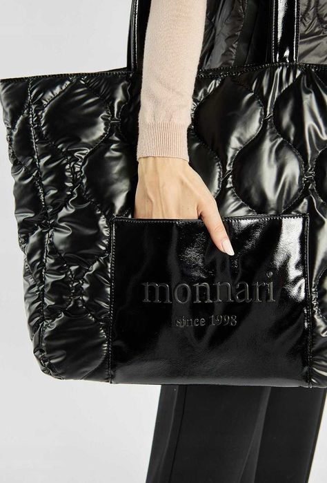 MONNARI Torba Damska Shopper Na Ramię Do Ręki Skóra Eko Pikowana