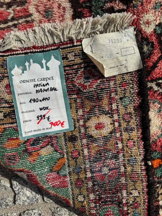 Vintage dywan perski ręcznie tkany Iran Hamadan 190x110 galeria 5 tys