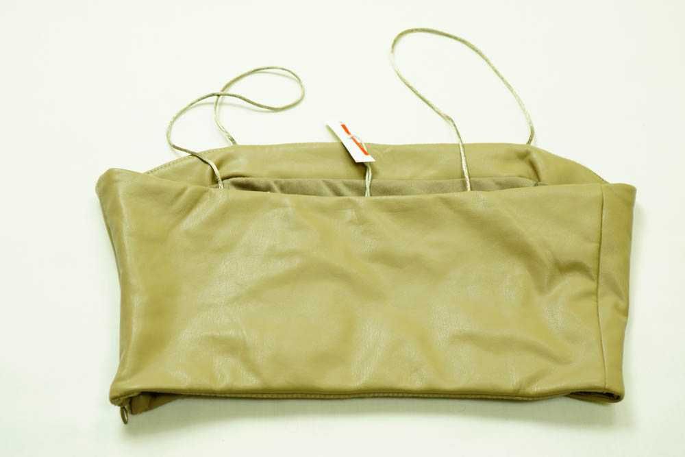 Top opaska  skóropodobny Pull&Bear roz. S beżowy