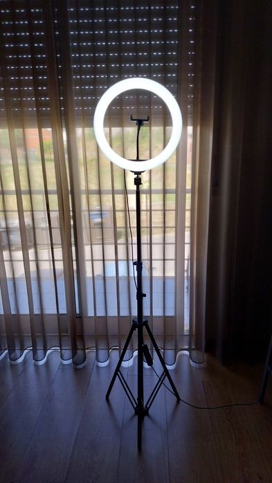 Ring light com tripé