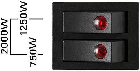 Aquecedor 2000W, Compacto e Eficiente NOVO TROTEC TCH