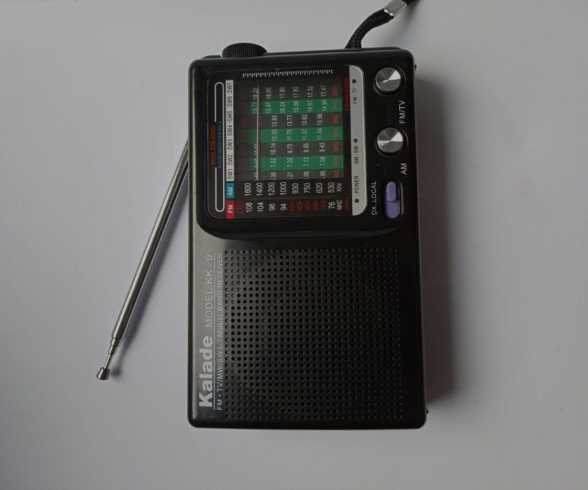 Radio kuchenne turystyczne małe na baterie czarne nowe