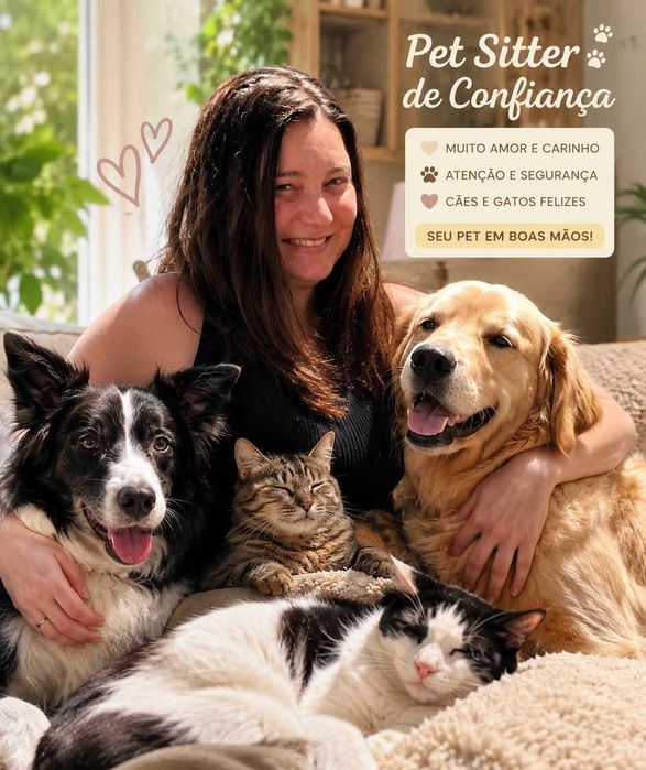Pet Sitter de Confiança | Cães e Gatos | São Domingos de Rana e arredores