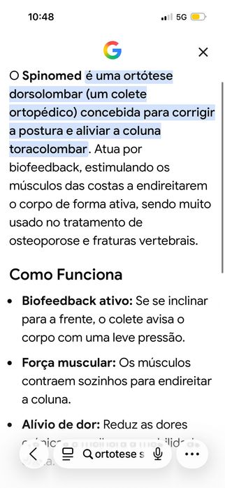 Spinomed medi – Cinta/Orótese de suporte para a coluna