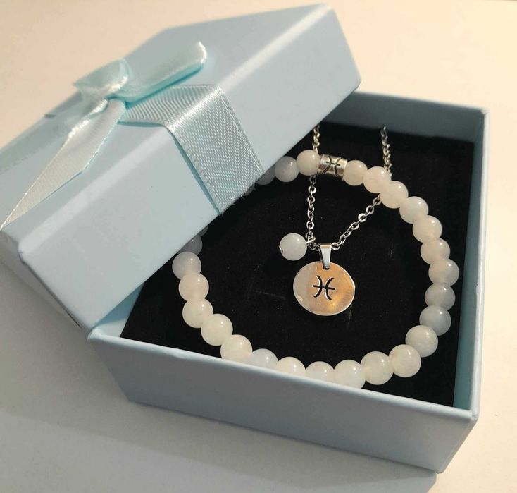 Conjunto de signos (pulseira e colar aço inoxidável)