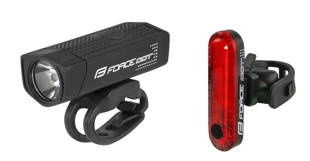 Комплект велосипедного світла FORCE USB DOT