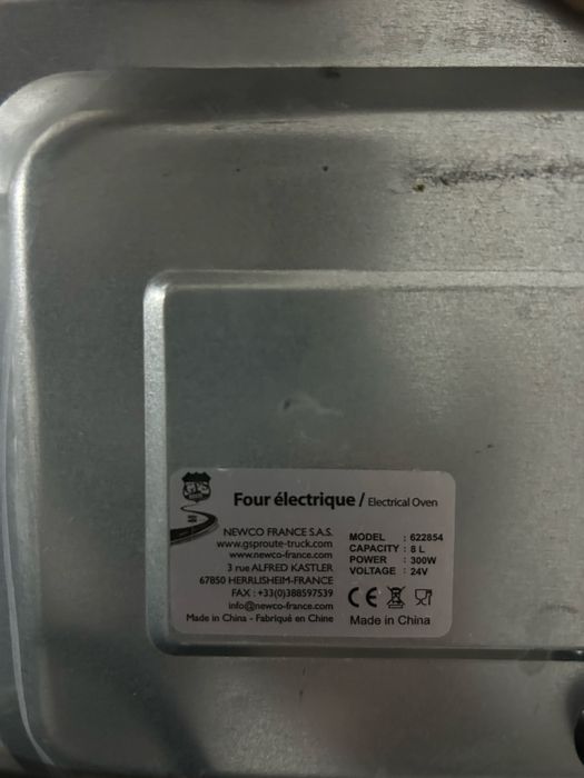 Forno com ficha de isqueiro