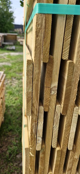 Grube deski. Solidny płot lamelowy panelowy drewniany 1800x1800mm 180x