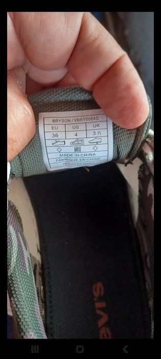 Sapatilhas Levi's Bryson White Khaki N36