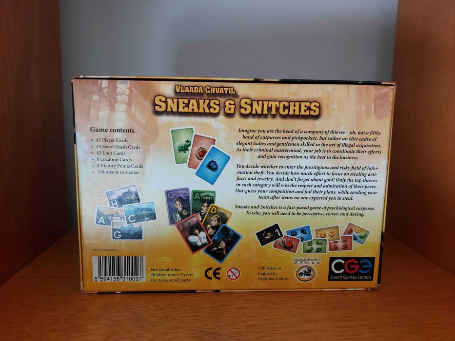 Sneaks & Snitches (Board Game, Jogo de Tabuleiro)