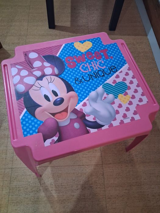 Mesa infantil da minnie