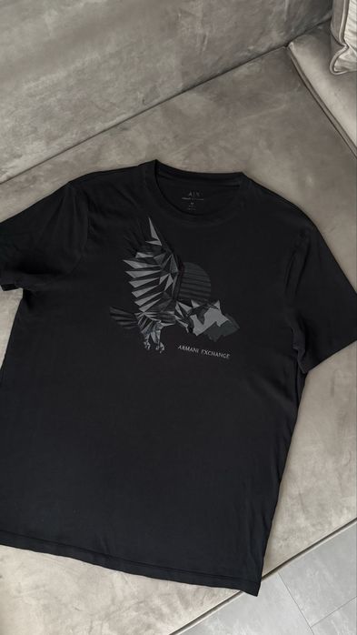 Чорна футболка оригінал armani exchange M