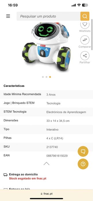 Robot Movi Fisher Price