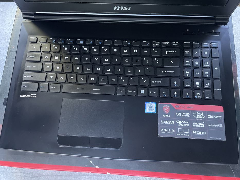 Laptop MSI GL62 16GB ram 1TB- dobry stan