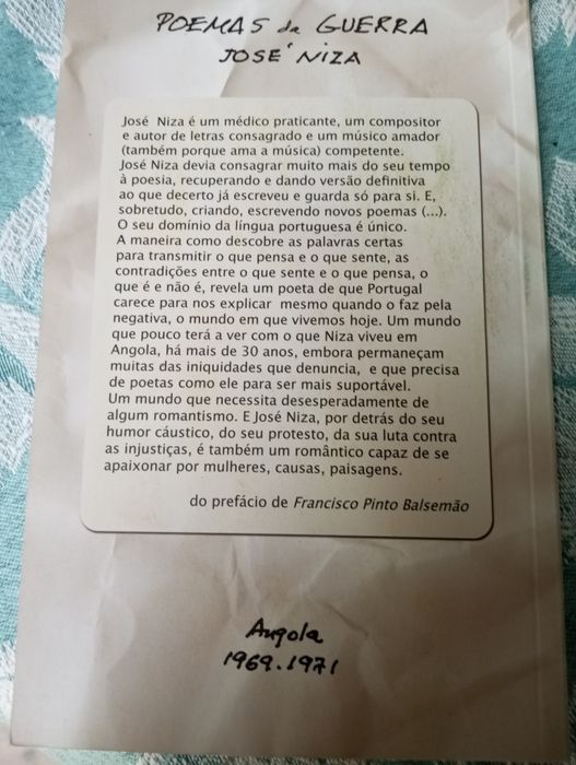 José Niza - Poemas de guerra