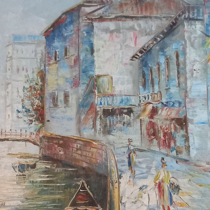 Vista de Veneza óleo sobre tela