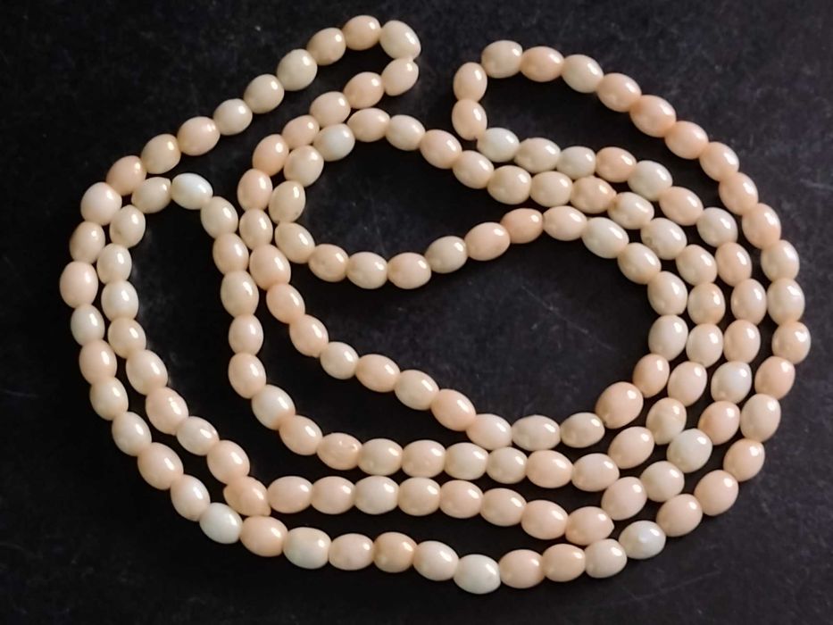 Korale Opal Różowy 69 cm