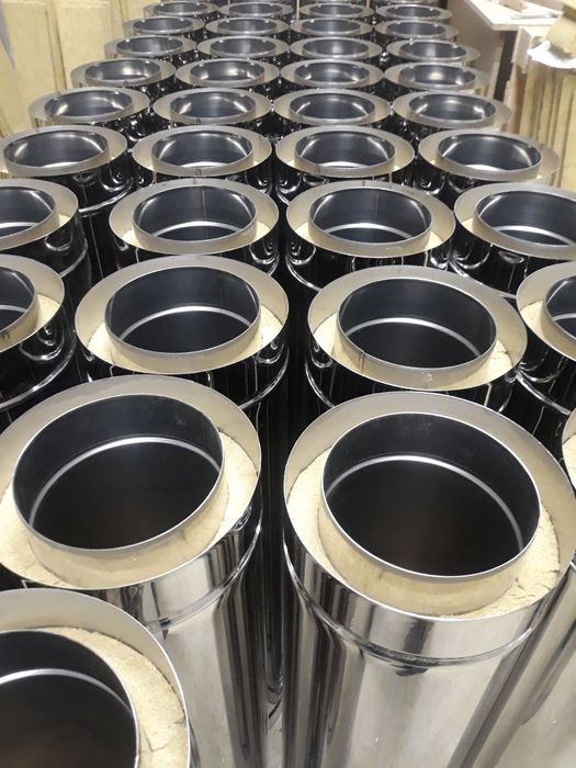 Димохід з нержавійки,труба сендвіч, овал,димоход нержавійка