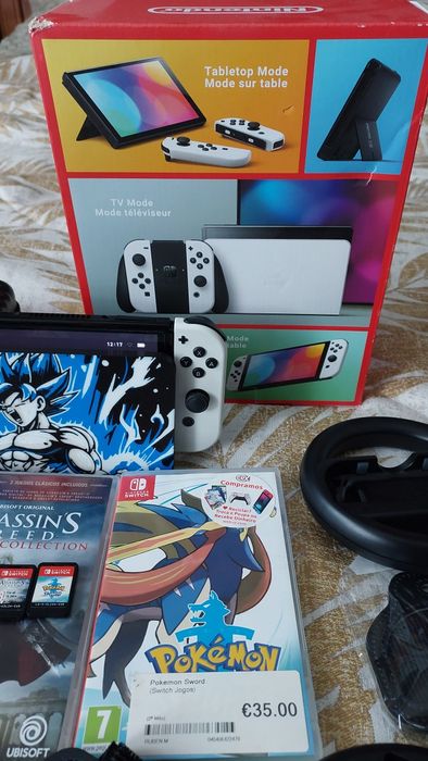 Nintendo switch+jogos+assessorias