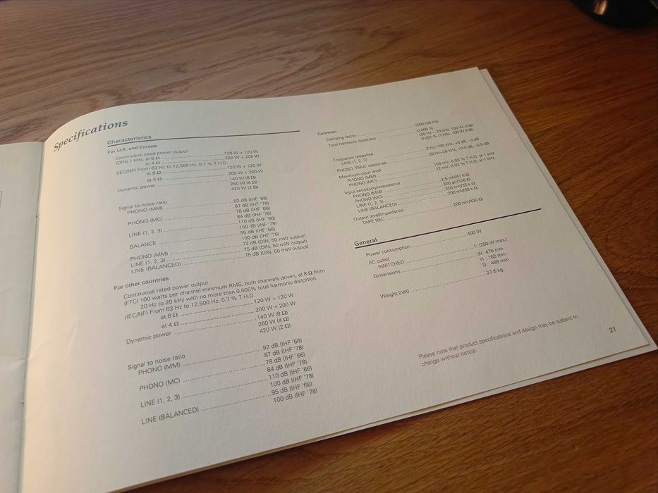 Kenwood L-A1 broszura instrukcja oryginalna instruction manual
