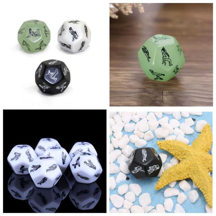 Кубик с позами неоновый, позы камасутра, еротический подарок секс игра