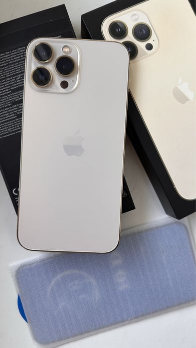 Iphone 13 pro max 128 Gold | ІДЕАЛ | 4 ЧОХЛИ+НОВЕ СКЛО, neverlock