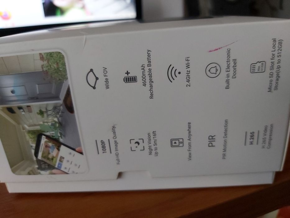 Wizjer z dzwonkiem do dzrzwi