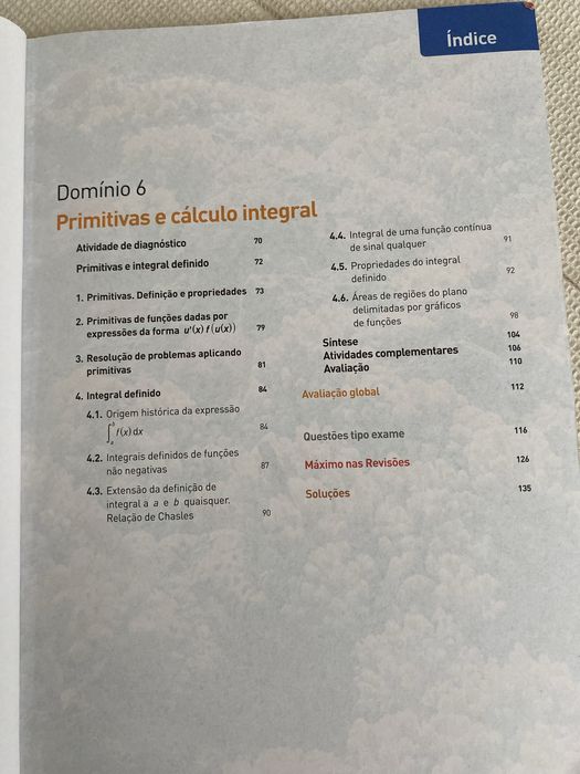 Máximo 12 Complexos e Primitivas - Manual Matemática A 12.ºano