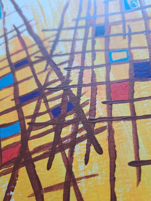 Pintura acrílica em papel