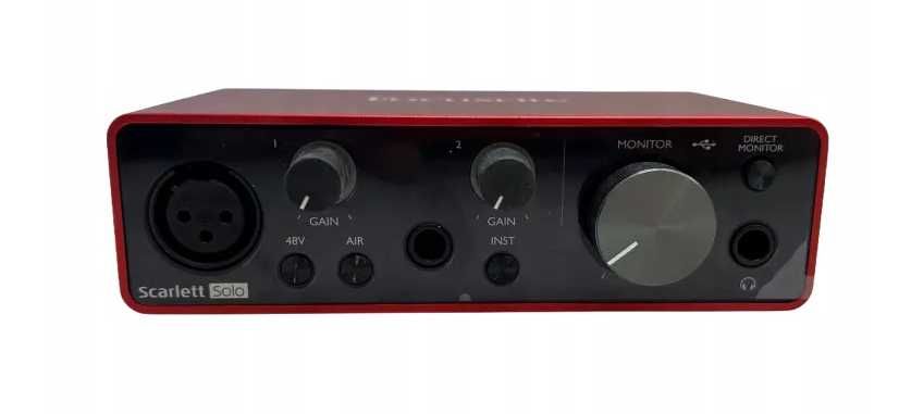 Interfejs FOCUSRITE SCARLETT SOLO 3RD GEN BOX - idealny stan, komplet