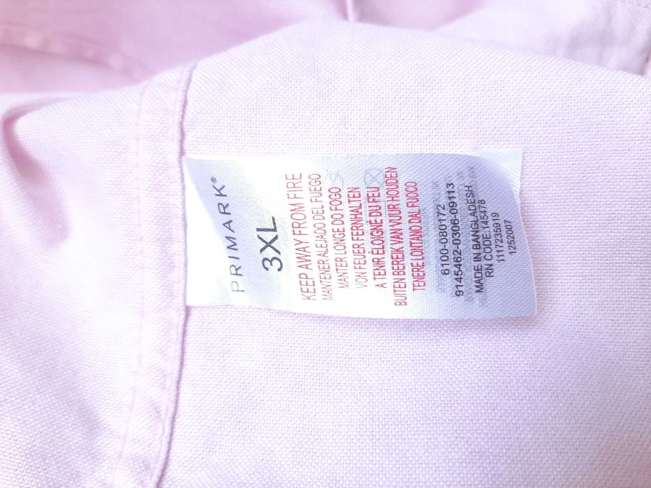 Теніска primark пастельна рожева розмір xxxl 3xl бавовна 100%