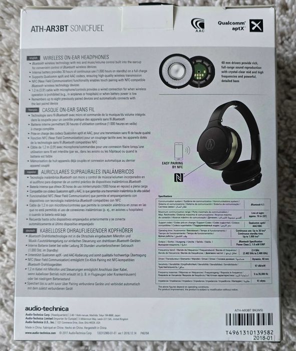 Słuchawki Audio-Technica ATH-AR3BT (bezprzewodowe)
