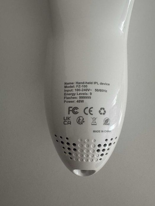 Depiladora IPL luz pulsada FZ-100 — 999.999 disparos, 9 níveis