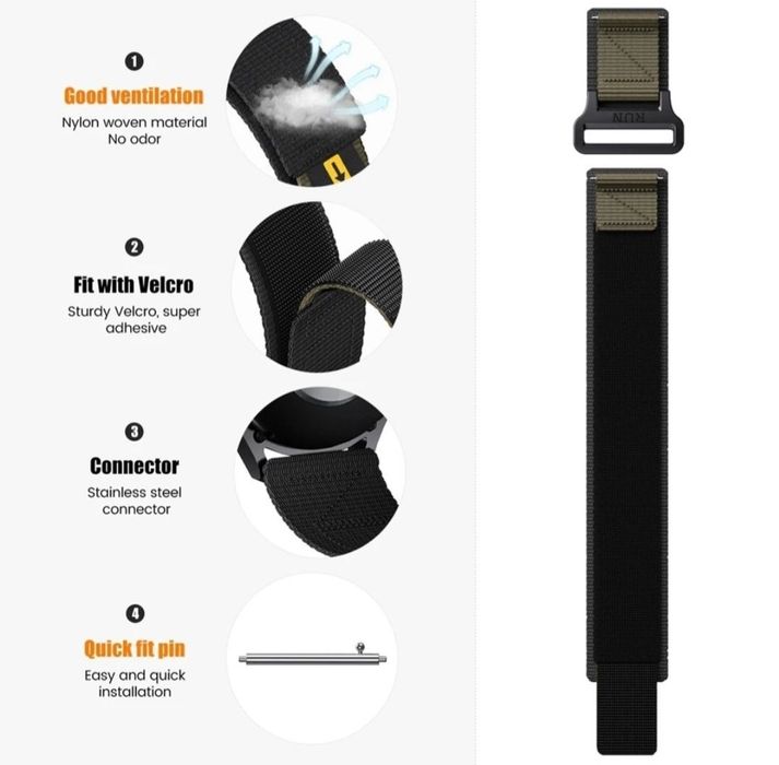 Pasek RUN – Huawei GT 4 / Samsung Watch 3 / Garmin