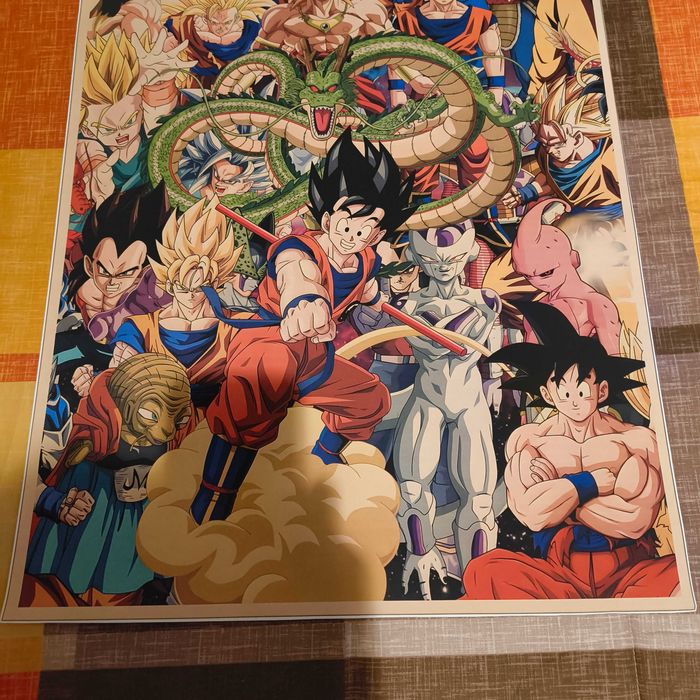Tela Figuras Dragon Ball Parede Poster Tecido