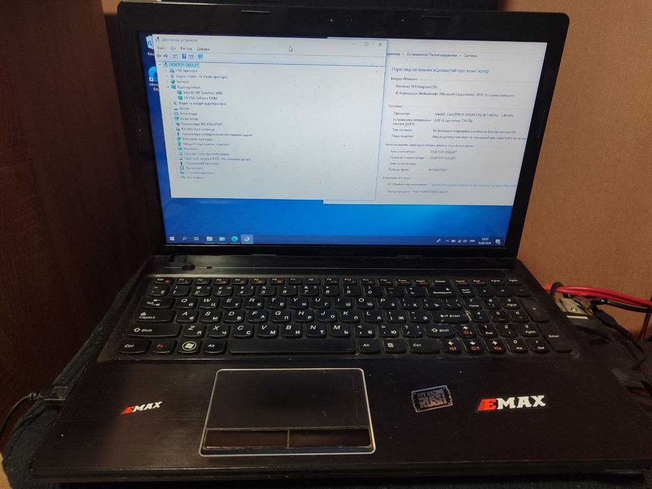 Продам lenovo g580 — 2 відеокарти + 4-потоковий intel core i5 — всього 1500 грн!