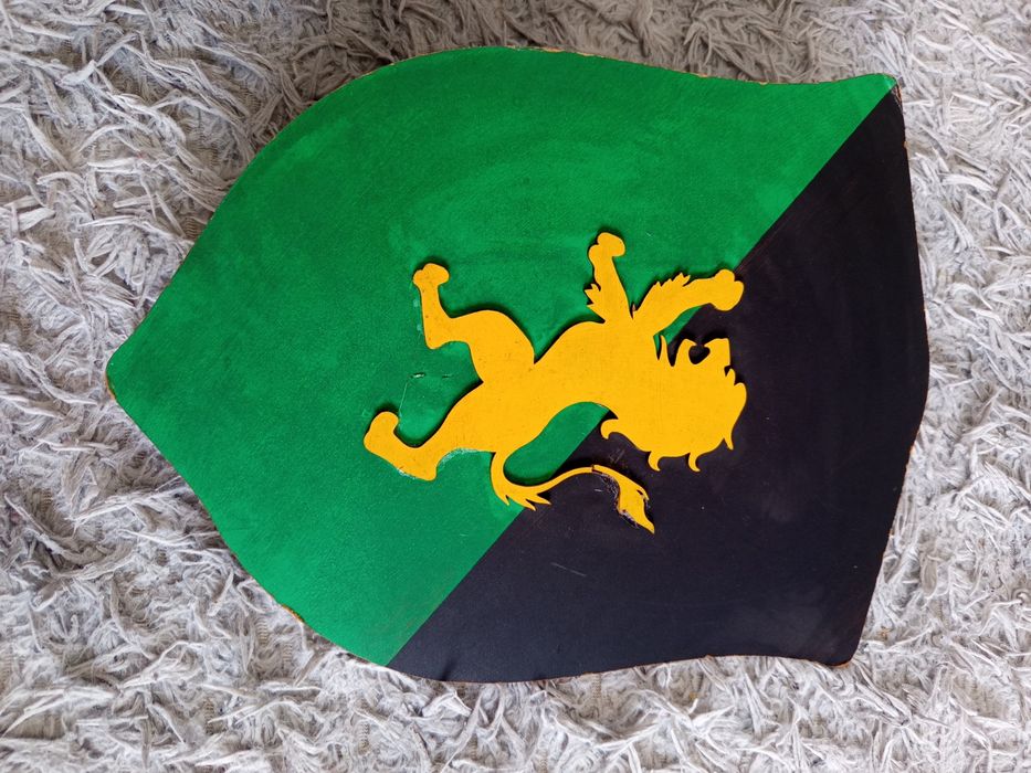 Espada e escudo de madeira
