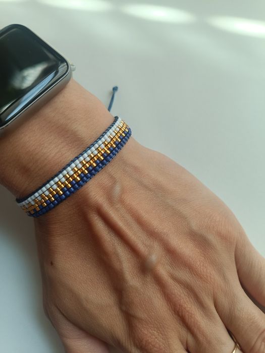 Bransoletka handmade tkana na krośnie