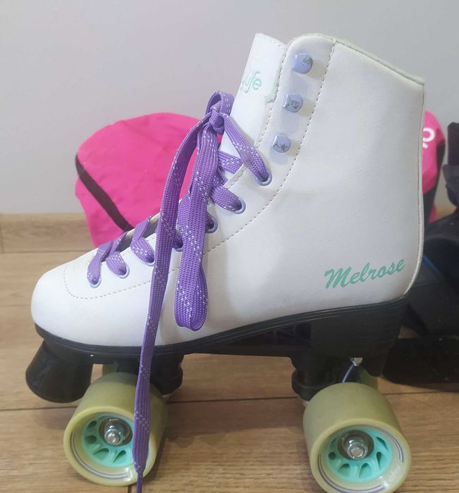 Wrotki CHAYA Rollerskates MELROSE white/mint r. 80  UŻYWANE