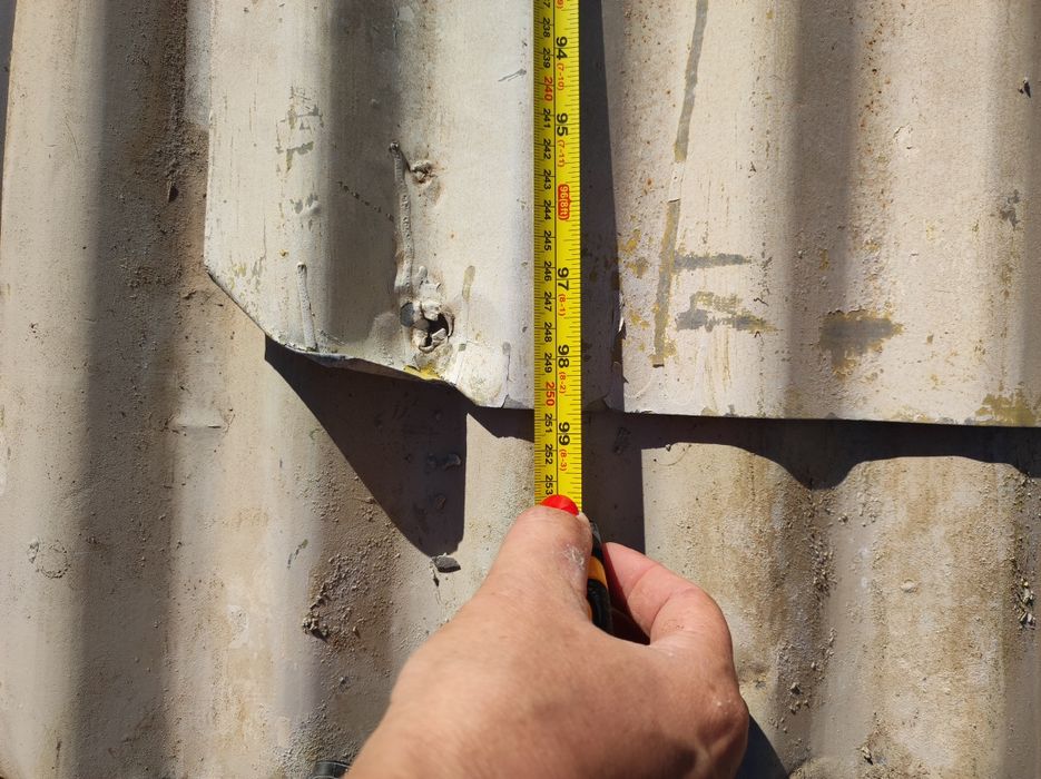 Lote de 25 chapas usadas com 250 comprimento e 90 cm de largura