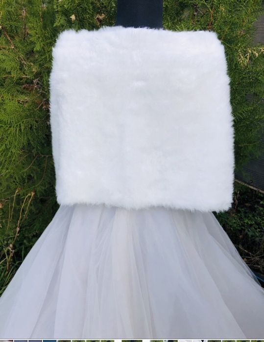 Шубка накидка для нареченоі штучне хутро