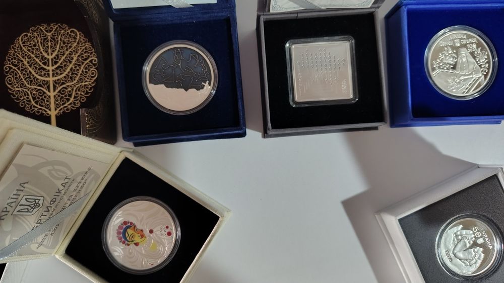 Монети НБУ срібні  2024 2025