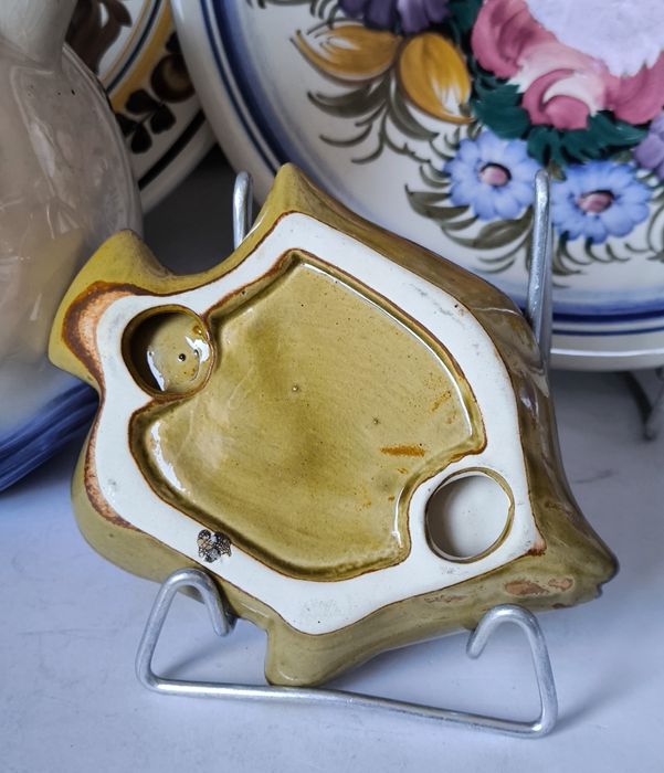 Popielniczka piękna stara ceramika