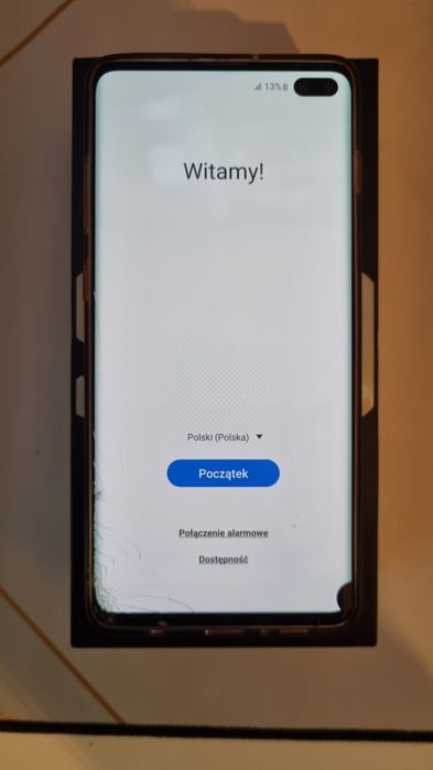 Samsung Galaxy S10+ pęknięty ekran