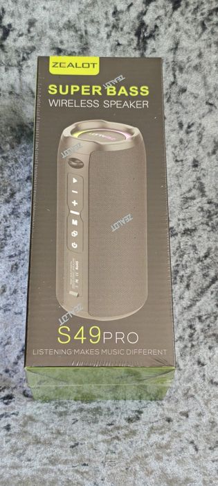 Głośnik BT Zealot s49 pro. Nowy. Czarny