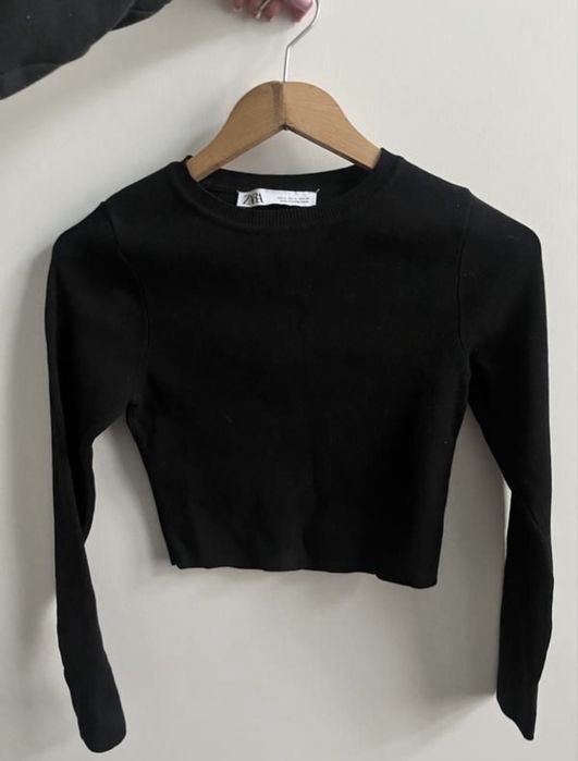 Кофта укорочена кроп топ zara